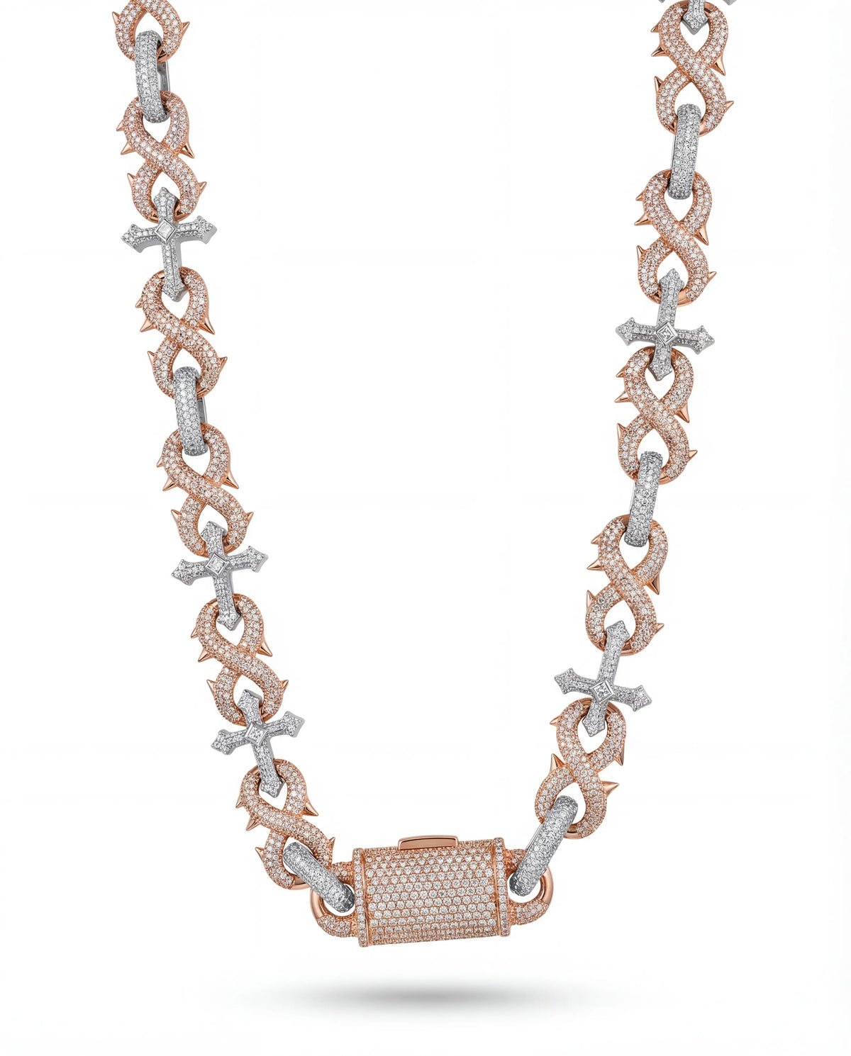 18MM Thorned Chrome Chain