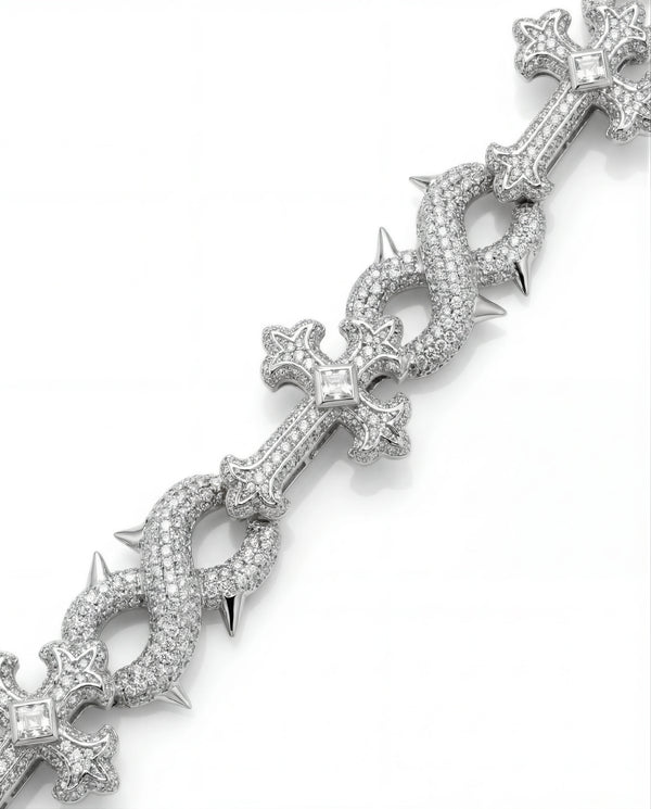 18MM Thorned Chrome Chain