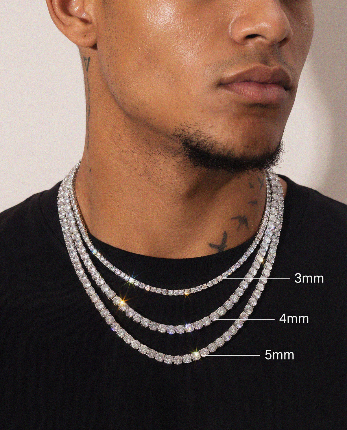 4 Prong Tennis Chain