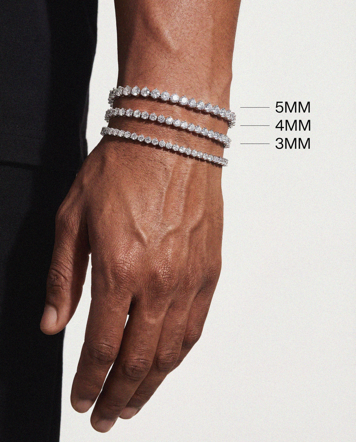 3 Prong Setting Tennis Bracelet