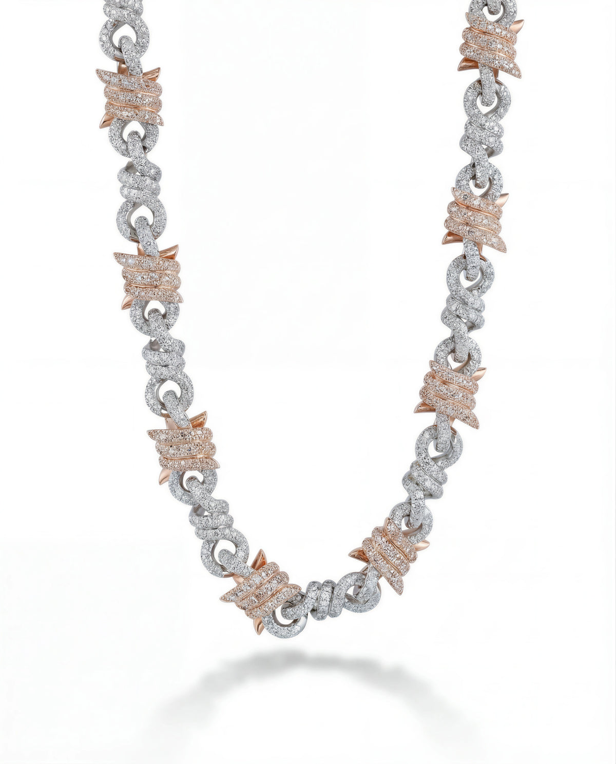 12MM Entwined Wire Cuban Chain