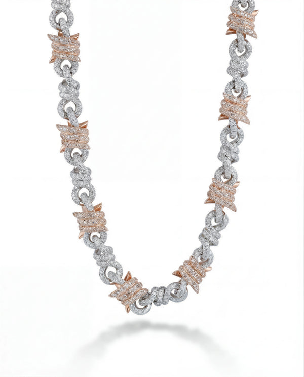 12MM Entwined Wire Cuban Chain